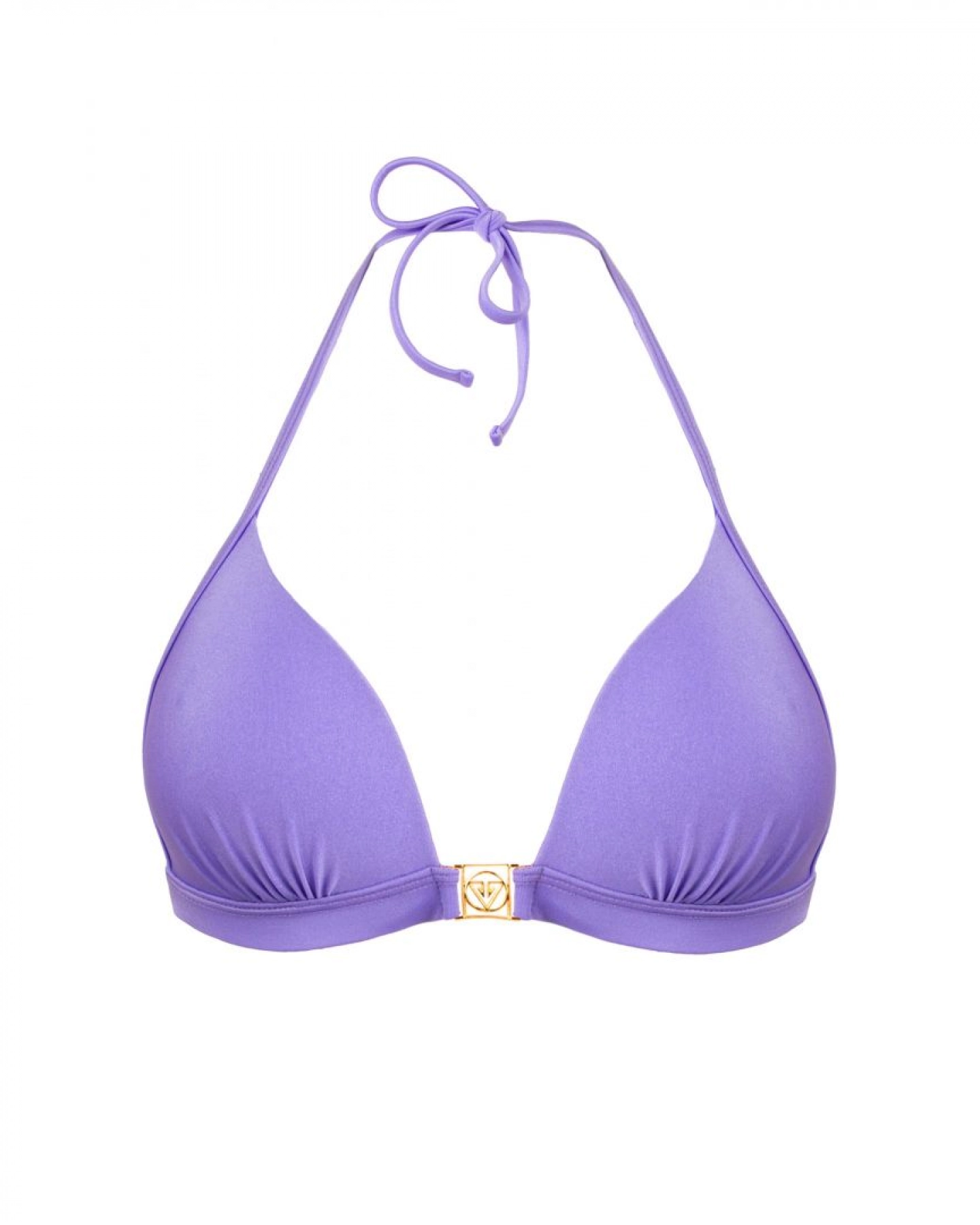 Purple Push Up Triangle Bikini Top L Vivien Vance