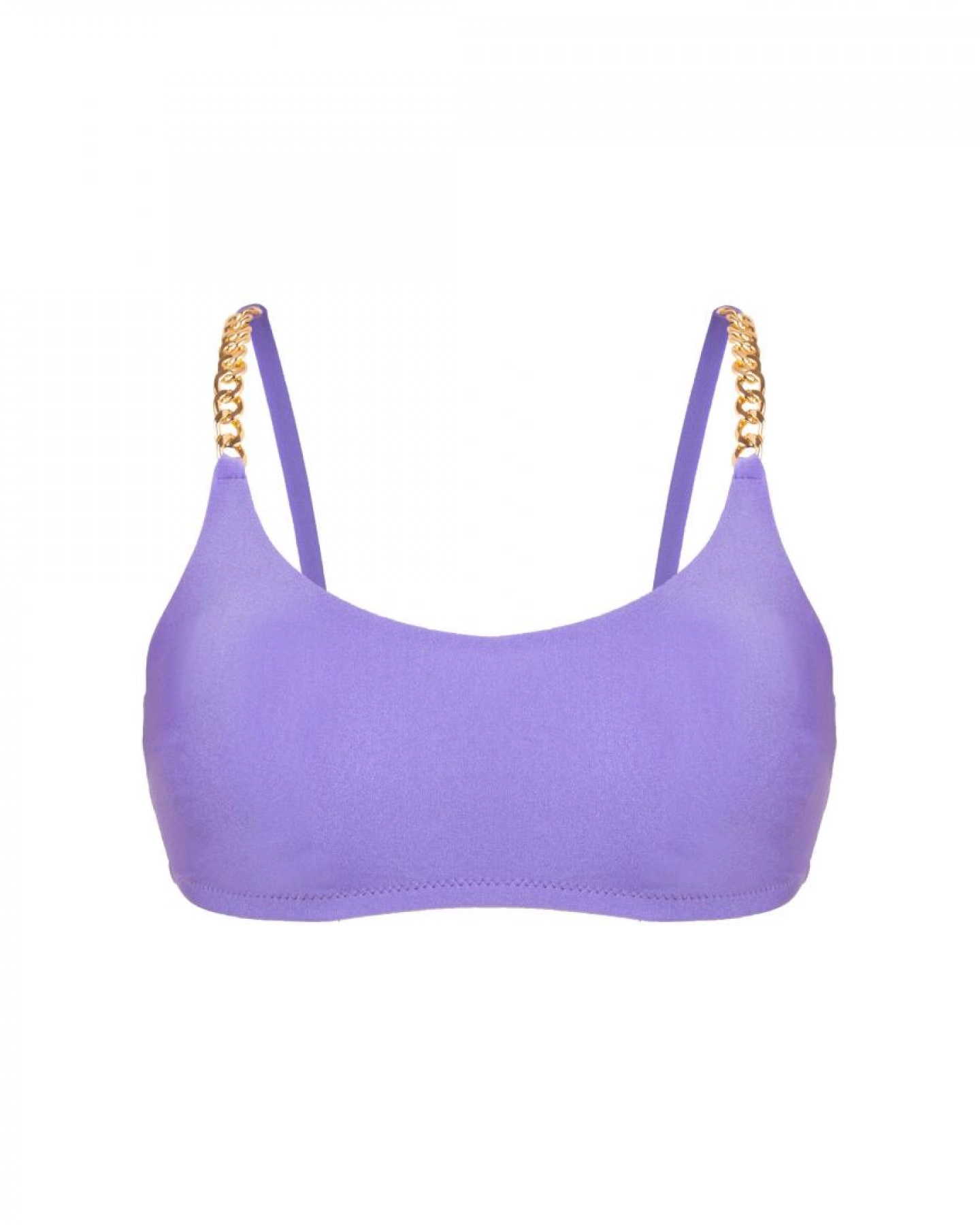 Purple Without Push Up Bikini Top With Golden Chains S Vivien Vance