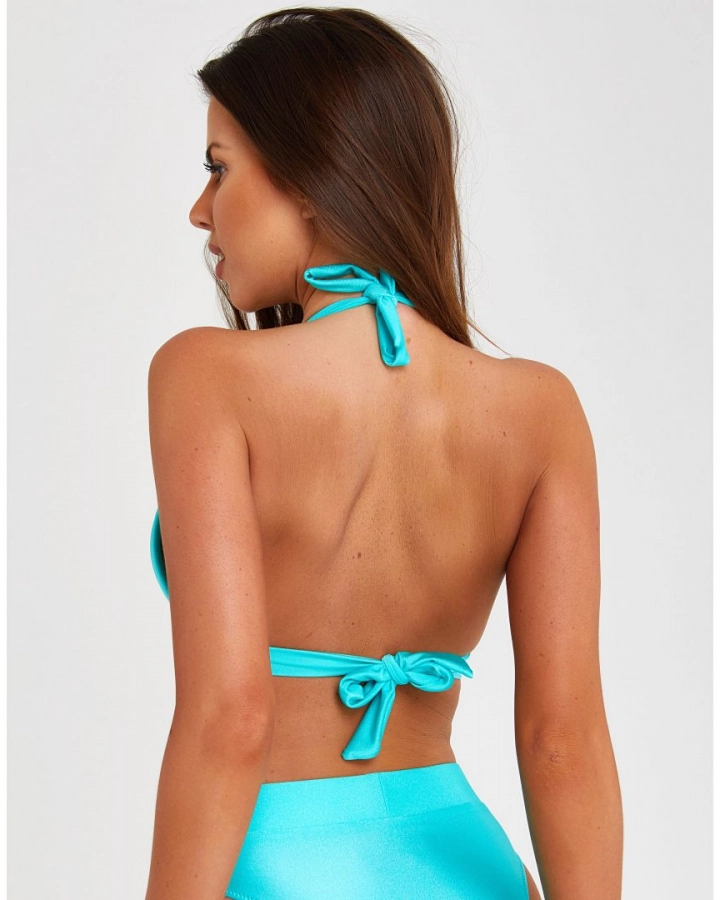 Aqua Push Up Triangle Bikini Top S Vivien Vance