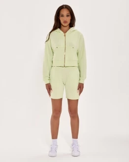 Lime Cream Hoodie Set