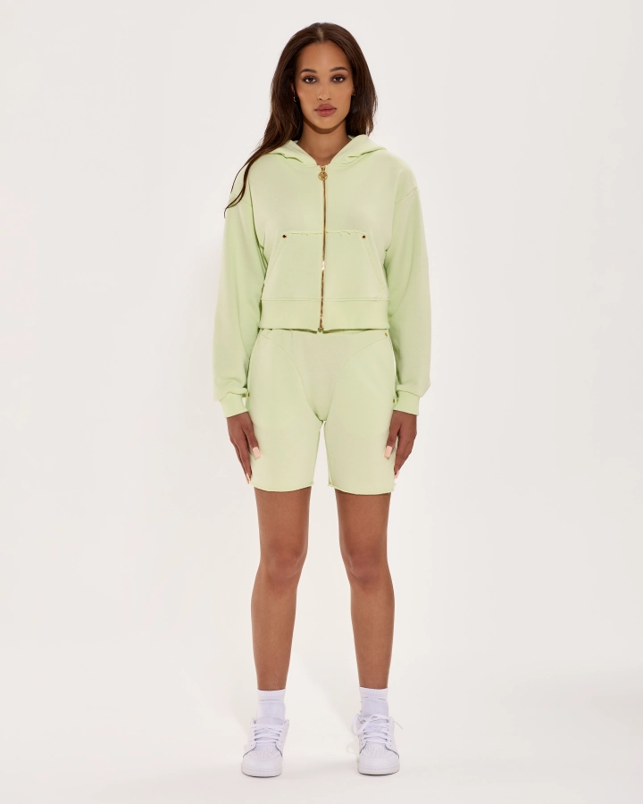 Lime Cream Hoodie Set