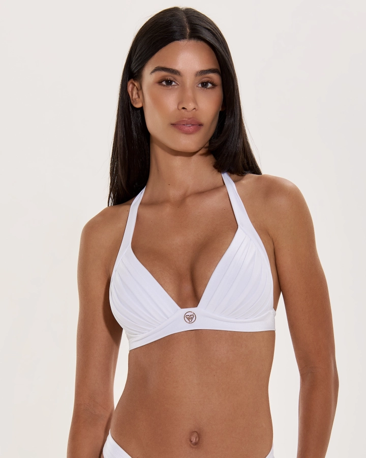 Triangel-Push-up-Bikini Mit Nahtlosem Plissee-Design