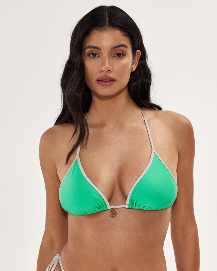 Szivacs nélküli Bikini Felső Lurex Szegéllyel