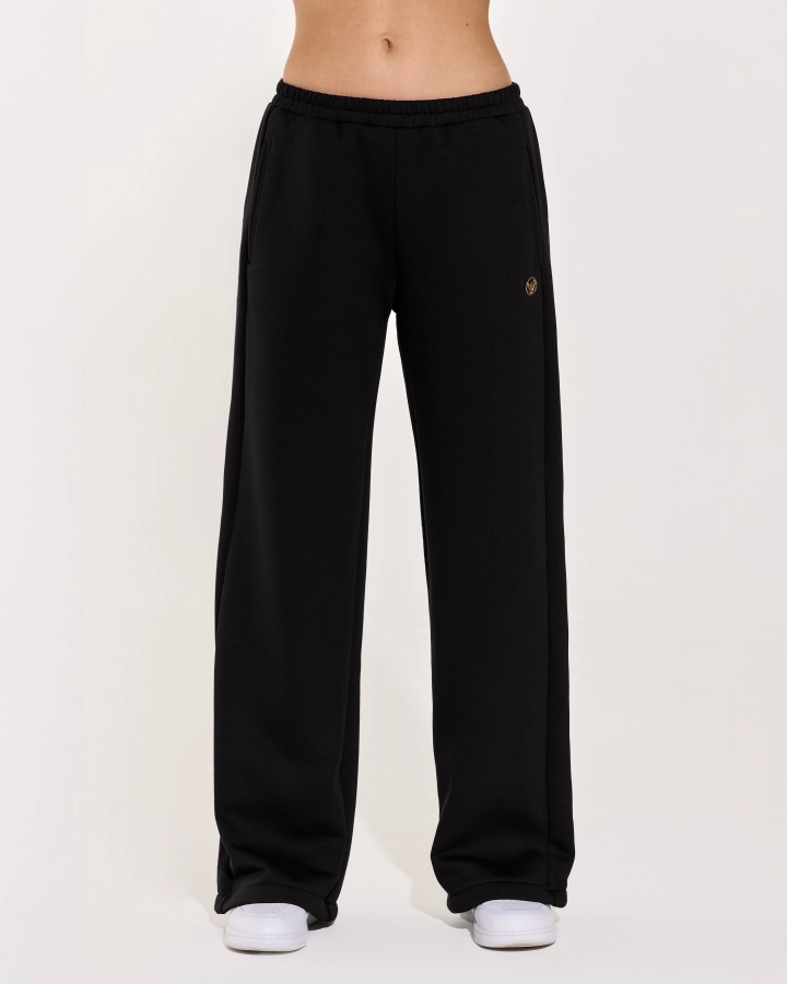 Accolade Women’s Flared Pants with Lurex Detail and Waist Tie