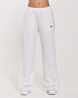 White Zipper Hoodie Set
