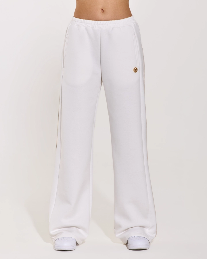 Accolade Women’s Flared Pants with Lurex Detail and Waist Tie