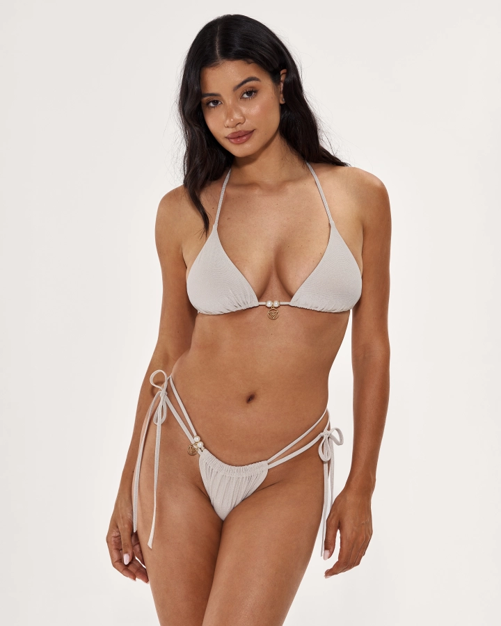 Gold Lurex Bikini Set