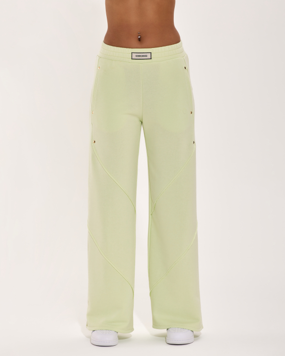 Baggy Pants with Deconstructed Back Pockets