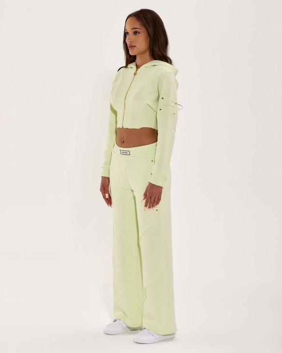 Lime Cream Hoodie Set