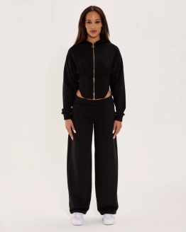 Hoodie-Set Schwarz