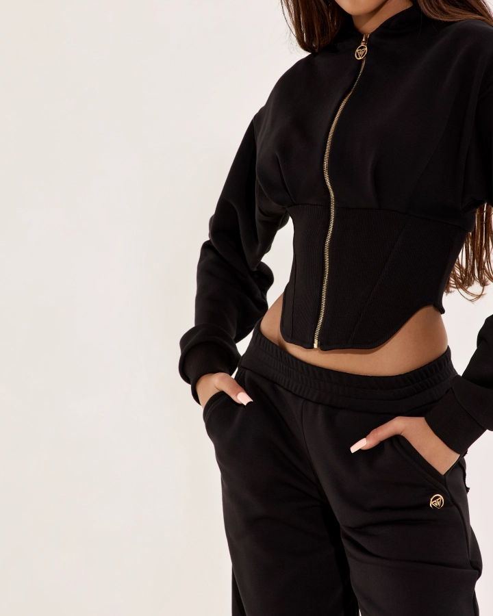Black Hoodie Set
