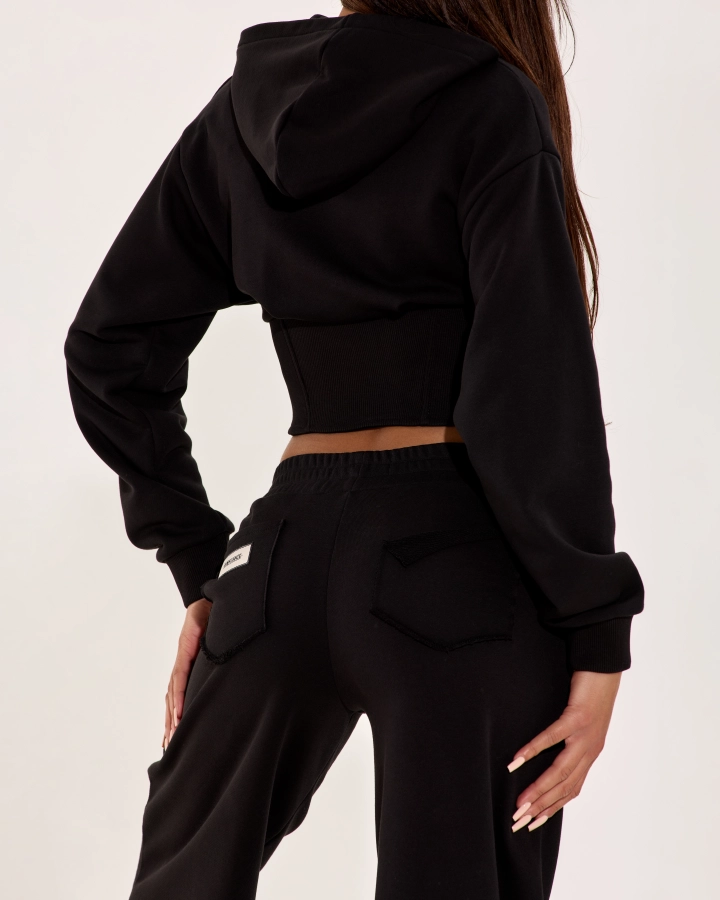Black Hoodie Set