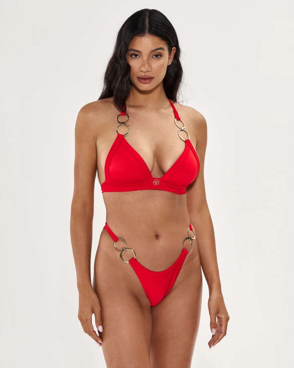 V.Red Bikini Set