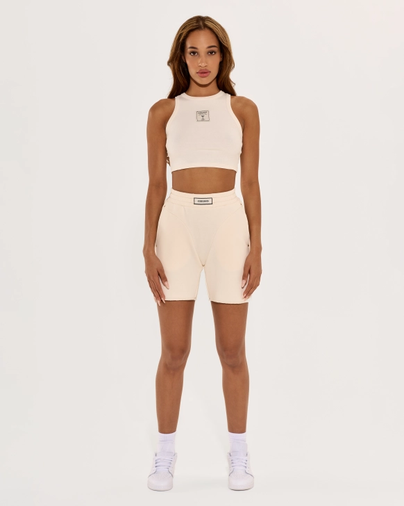 Top corto sportivo con spalle scoperte