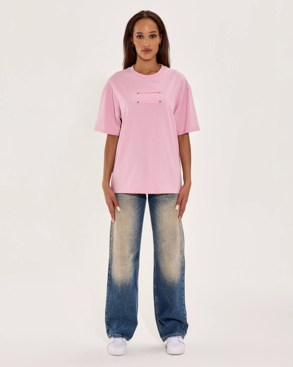 Oversized T-Shirt With Embroidered Label
