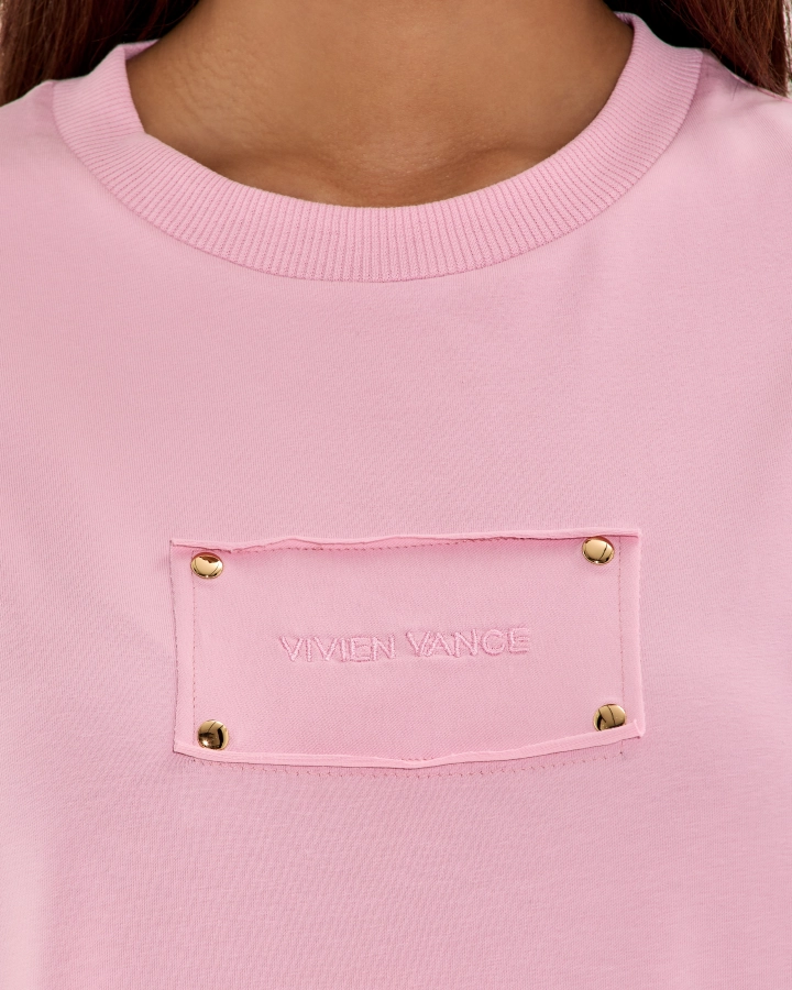 Oversize T-Shirt Mit Gesticktem Label