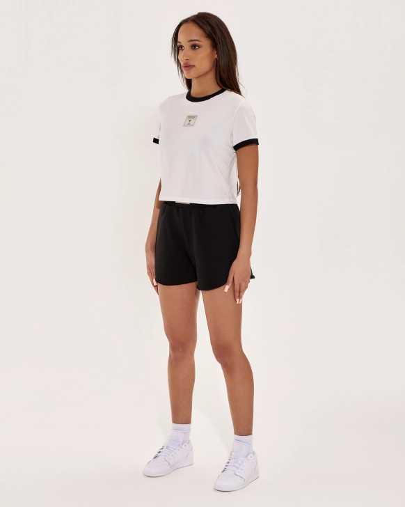 Rövidített Póló Kontrasztos Részletekkel