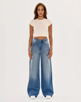 Denim-Set Avorio