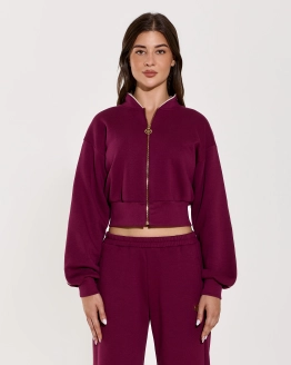 Bolero Zipper Hoodie Set