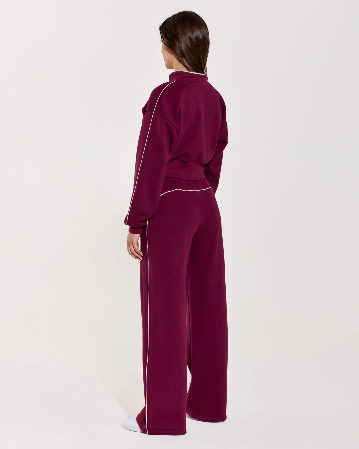Accolade Cropped Jumper with Zip and Lurex Strap