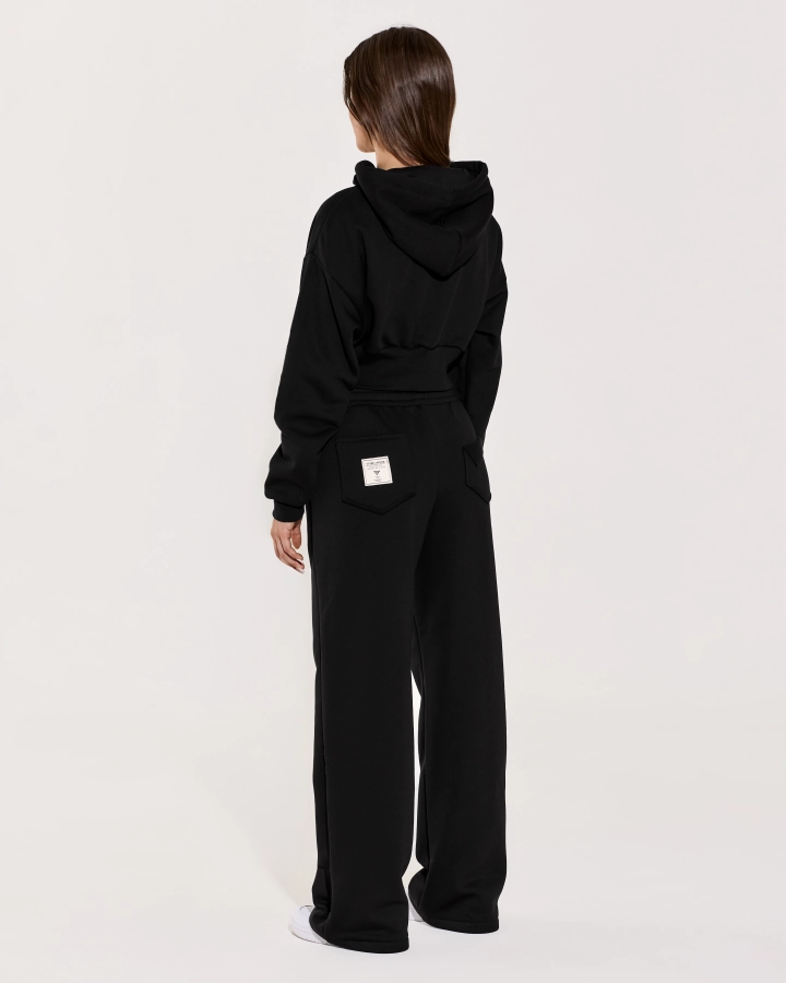 Accolade Cropped Hoodie für Damen mit tailliertem Bund