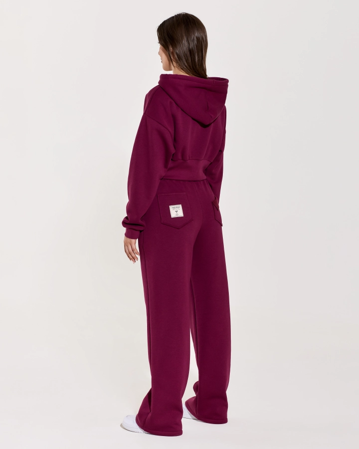Accolade Cropped Hoodie für Damen mit tailliertem Bund