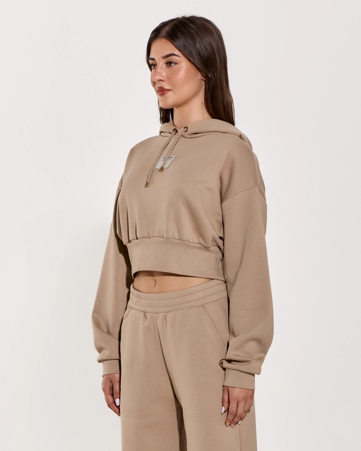 Accolade Cropped Women’s Hoodie with Snug Waist