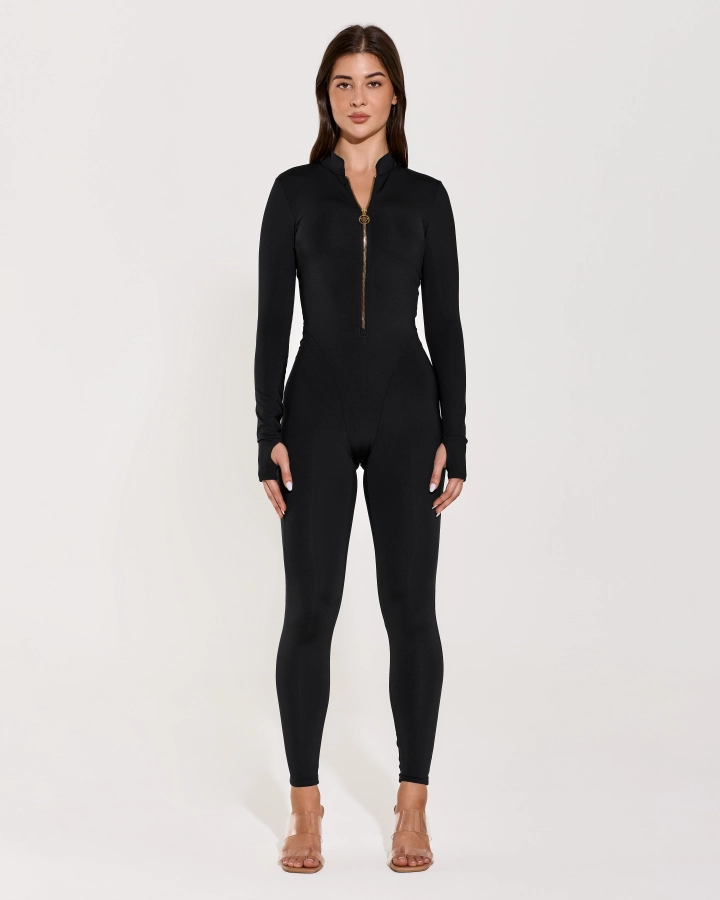 Elegant Zip-Up Overall