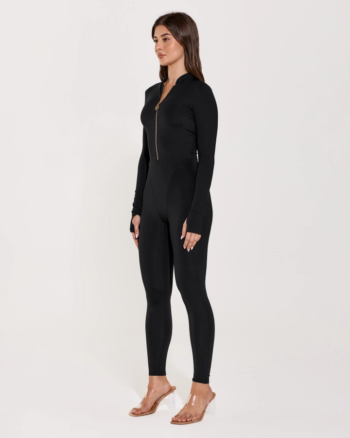 Elegant Zip-Up Overall