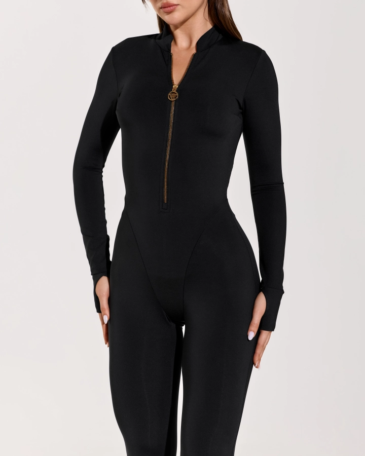 Elegant Zip-Up Overall