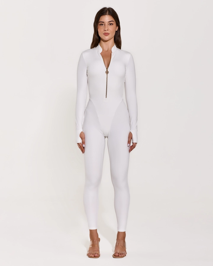 Elegant Zip-Up Overall