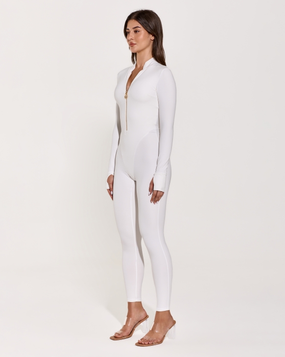 Elegant Zip-Up Overall