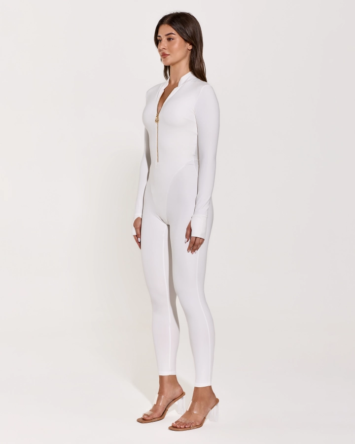 Elegant Zip-Up Overall
