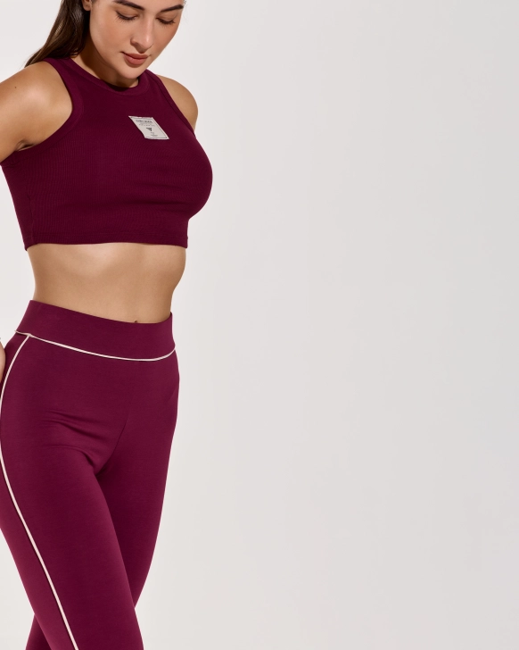 Flared Trousers with Lurex Side Stripes