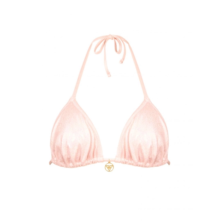 PUDER PINK Removable pads triangle bikini top - L - VivienVance