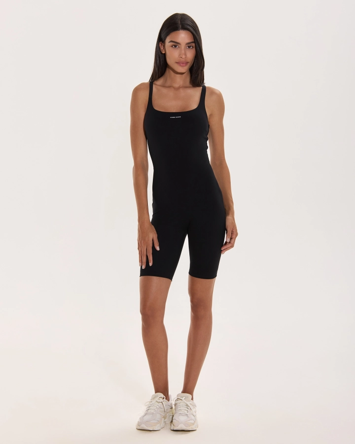 Sporty Tank Top Short Jumpsuit