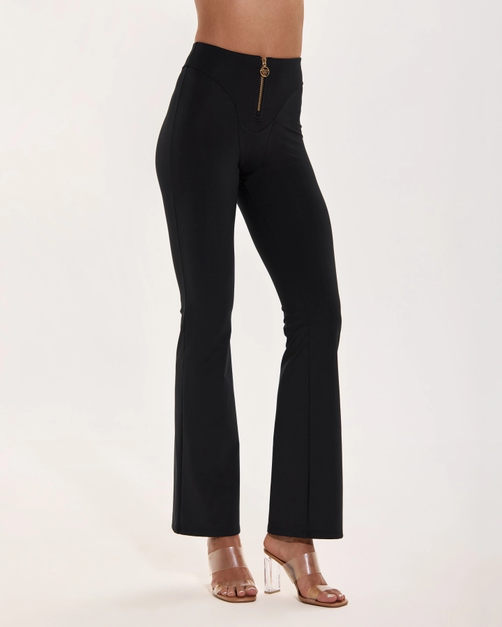 Leggings con Zip Decorativa Frontale