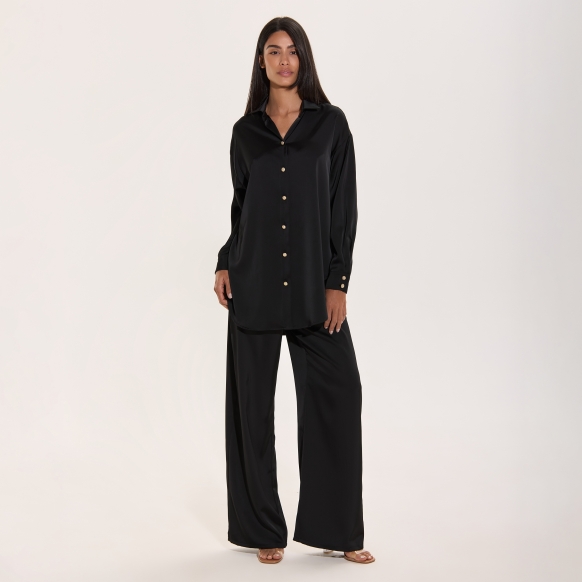 Elegant Black Shirt set
