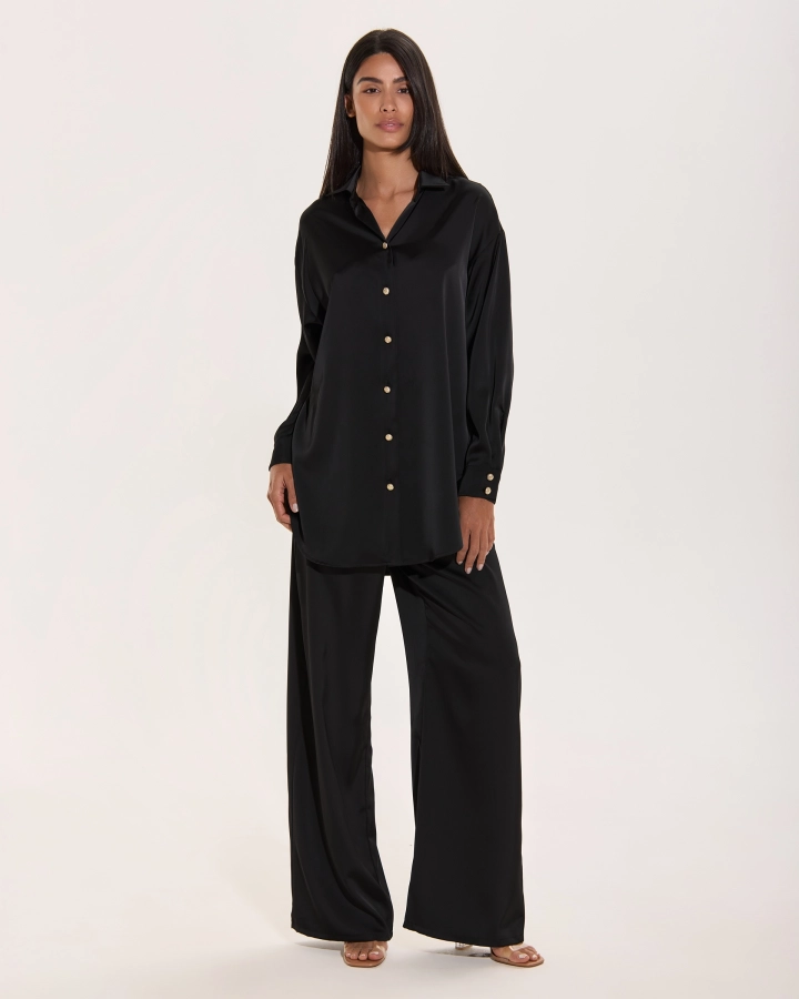 Cămașă Oversize Din Satin