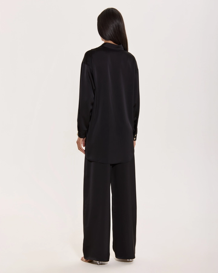 Chemise Oversize En Satin