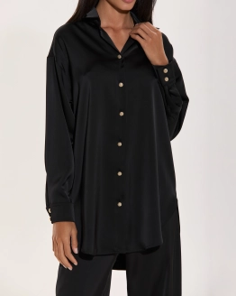 Elegant Black Shirt set