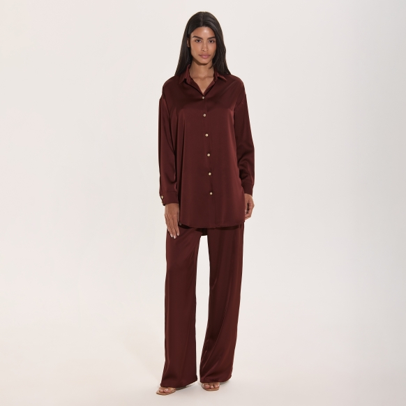 Elegant Mocha Shirt set