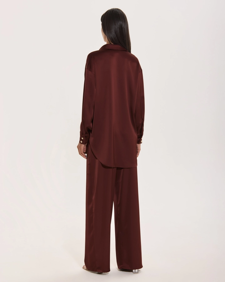 Cămașă Oversize Din Satin