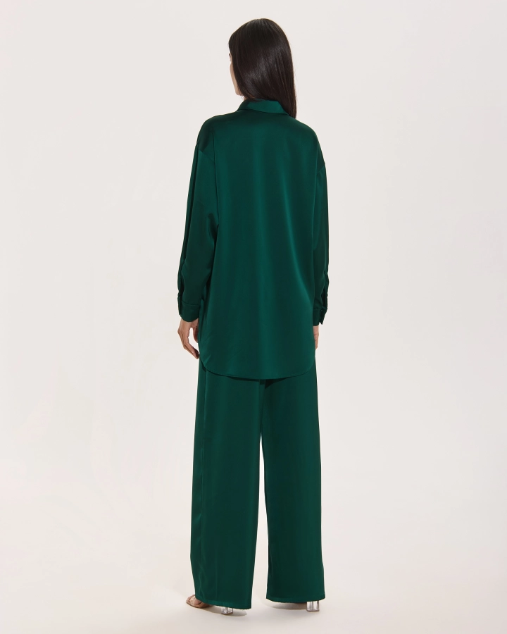 Cămașă Oversize Din Satin
