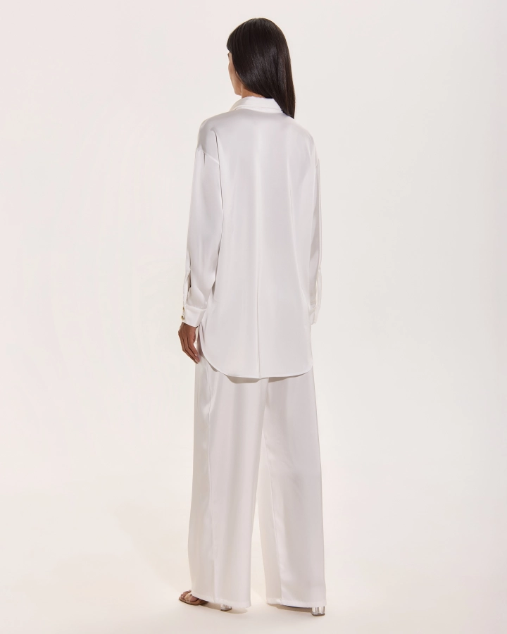 Cămașă Oversize Din Satin