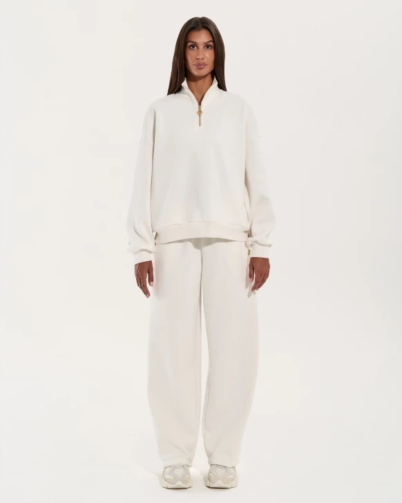 White Hoodie Set