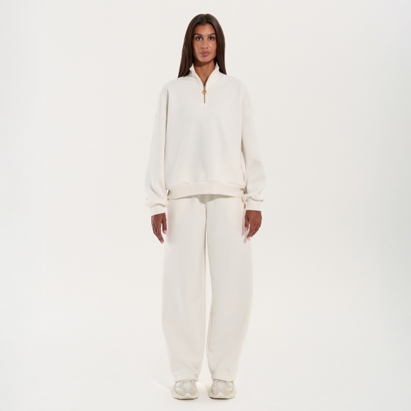 Ensemble jogging blanc
