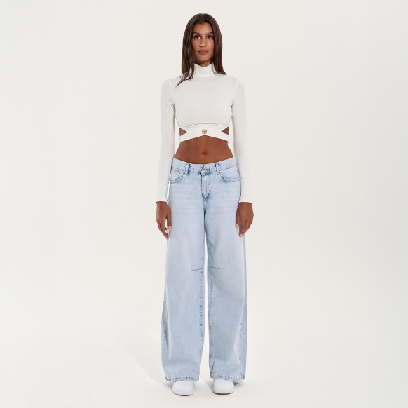 White Denim Set