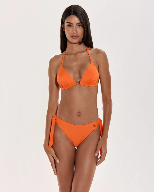 Háromszög Push-Up Bikini Felső Arany Logóval