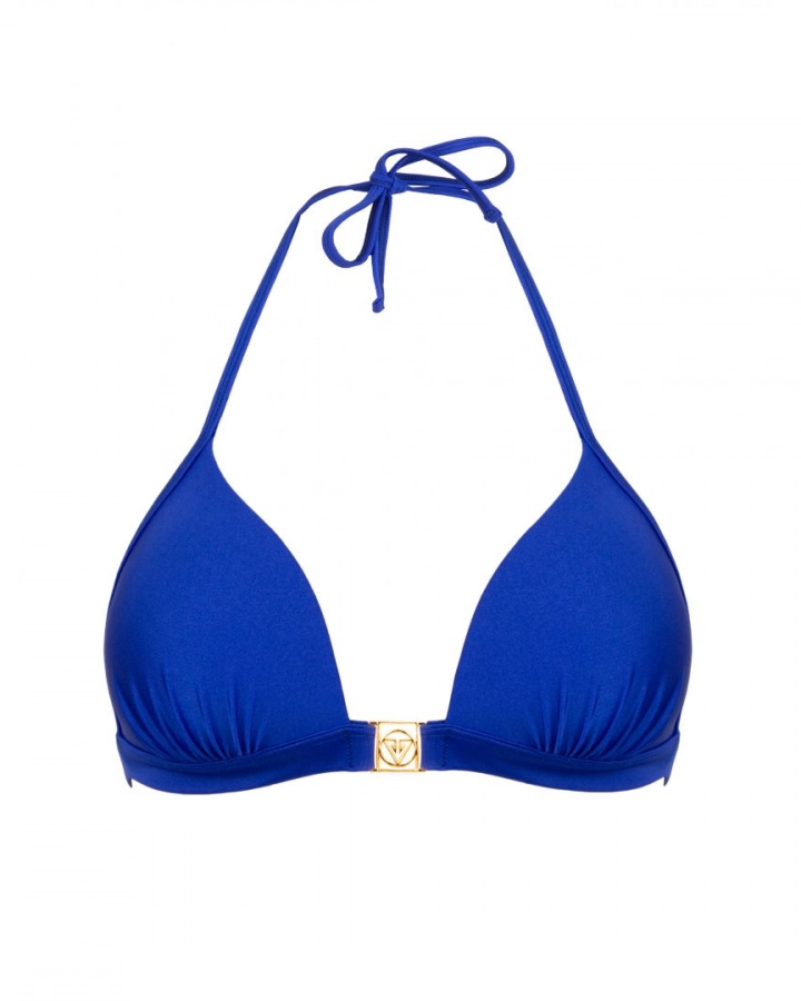 Push-up triangle bikini top